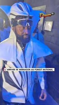Werrason’s arrival at his concert at Forest National in Brussels