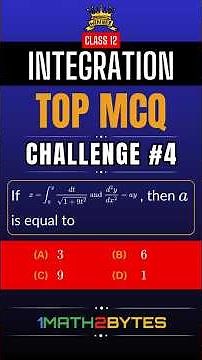Integration | MCQ Challenge 4 | Class 12 Maths | On First Fundamental Theorem of Integral Calculus