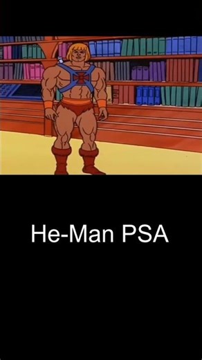 HE-MAN PSA About Libraries #humor #viral #friends #retro #nostalgia #80s #heman #cartoon #parody