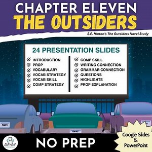 The Outsiders Chapter 11 Companion Presentation | Novel Study for Middle School