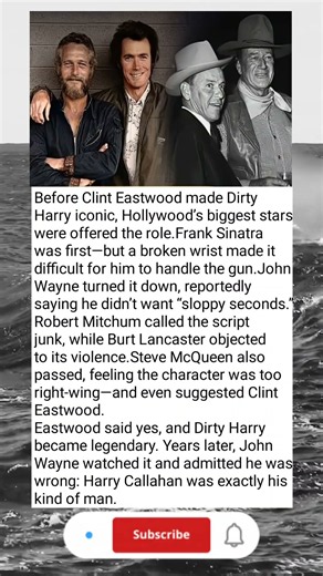 Hollywood’s Biggest Stars Rejected Dirty Harry—Then Clint Eastwood Made History! 😱