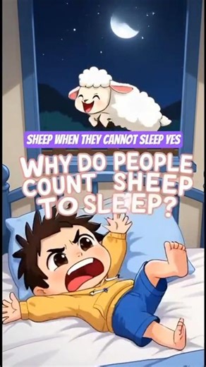 Why Do People Count Sheep To Sleep? 🐑 The Real Science Behind It! #amazingfacts