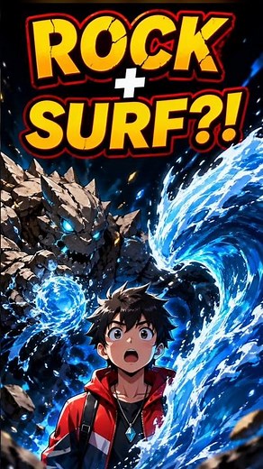 Rock-Type Pokémon Using Surf?! 🤯 Impossible or Real 💀🌊 #shorts