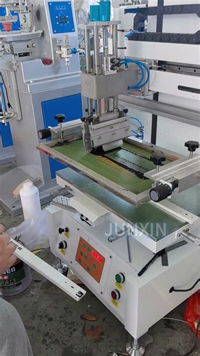 Metal part screen printing #machine #factory#screenprinting #board #sheet #logo