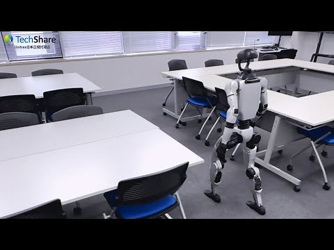 「Unitree G1」ヒューマノイドロボット実機、歩行の様子