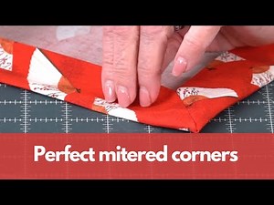 How to make perfect mitered corners