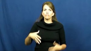 Watch how to sign 'excrescence' in American Sign Language.