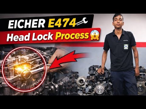 #Eicher E474 engine ke head lock lagane ka process All farine palace like coming subscribe. 🙏🙏🙏