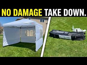 How to Take Down a 10x10 Canopy Solo Without Damage