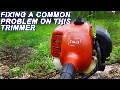 Fixing A Toro Trimmer That Leaks Fuel And Replacing Fuel Lines