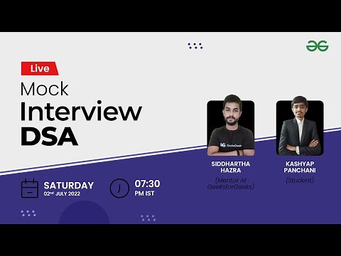 Live Mock DSA | GeeksforGeeks