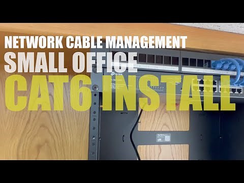 Learning Network Cable Management - Cat6 Install in Small Office