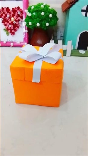 DIY Gift Box from Paper 🎁 | Easy Craft #Shorts#diy #trending