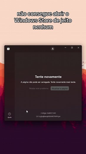 Erro 0x80131500 do windows store, aperte windows R e depois inetcpl.cpl, vá em avançado e ative o tls 1.2 e o 1.3, aplique e seja feliz :) #windows #dicainformatica #erro #windowsstore #bug