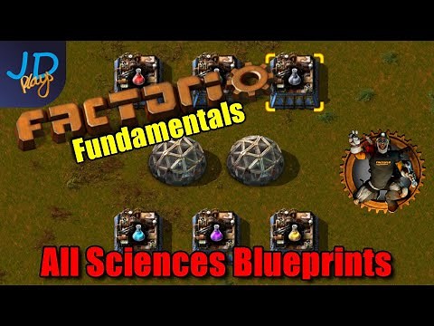 All Sciences Blueprint & Design ⚙️ Introduction to Factorio 1.0 ⚙️ Tutorial/Guide/How-To