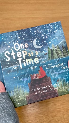 One Step at a Time picture book 🦊 🌙 This is our beautiful hardback edition with rainbow foiling and hand signed by Stacey ❤️🥰 You can find this book and more on our website www.foxunderthemoonart.com 🦊 #onestepatatime #foxunderthemoon #positiveaffirmations #positivetales #picturebook #picturebookillustration #mentalhealthmatters | Fox Under The Moon