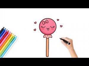 How to Draw a Cute Candy 🍭 | Easy Drawing for Kids | Step by Step Tutorial