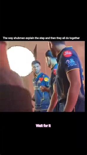 the way captain gill teach the step and then they all do together #shubman #gt #captain #cricket