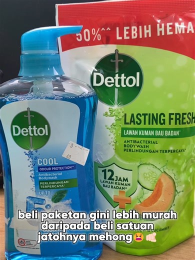 Stok rumah penuh, mandi tetap sehat 🚿💛 #dettol #antibakteri #wangitahanlama #beautytips #promotiktok #gratisongkir #promo