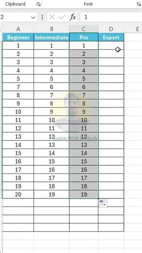 How to Create Serial Number in Excel #shorts