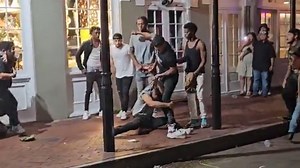 Multiple fights break out on Bourbon Street in New Orleans