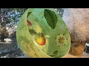 Reverse Decoupage On Glass ( Kitchen theme!)