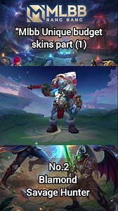 Unique skins that don’t break the bank –Part 1💸 #MLBB #UniqueSkins #BudgetFriendly #MLBBSkins #Part1