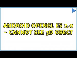 Android OpenGL ES 2.0 - Cannot see 3D Obect