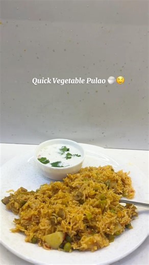 Quick vegetable pulao😋 Save this to try #shorts #vegpulao #recipe