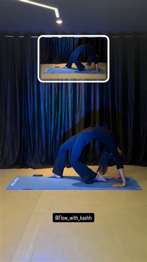 Flowwith Kashh on Instagram: "POV: You fall in love with the stretch you once feared 😌 #yogalife #yoga #flowwithkashh #trending #fypシ❤️💞❤️"