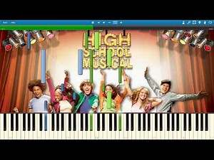 High School Musical - Breaking Free - Synthesia Piano Solo Tutorial