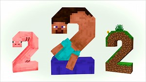 Minecraft modder makes "Minecraft 2" by replacing literally everything in Mojang's iconic sandbox game with the number 2
