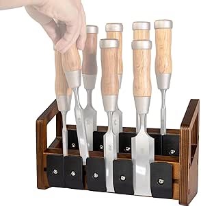 O'SKOOL Modular Chisel Storage Rack for Woodworking Workshop Tool Orghanization, CAE001