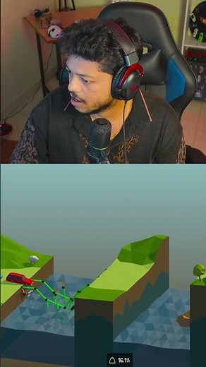 BUILDING TWO BRIDGE 👷‍♂️| Poly Bridge (Part 2) #shorts