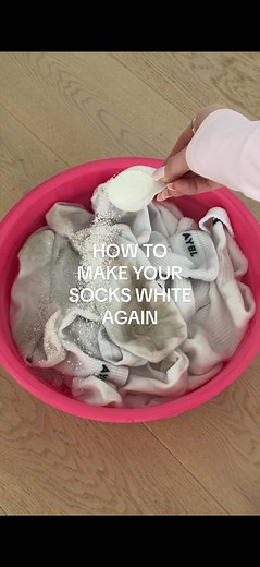 Laundry Hack to Make Your Socks White Again