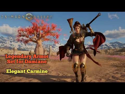 Crimson Desert - How to get the Legendary Elegant Carmine Set for Damiane - Step by Step Guide