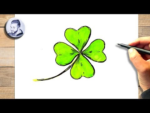 Comment dessiner un trefle a 4 feuilles
