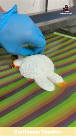 Labubu Rainbow Hydro Dipping Transformation #shorts #diy