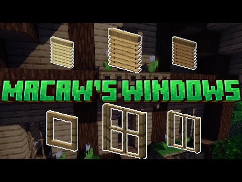Macaw's Windows mod in Minecraft