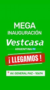 💚 ¡LLEGAMOS Y ESTAMOS A FULL BUENOS AIRES! 📍Ubicación: Avd. General Paz, 10674 - Liniers. Cerca de la estacion y el Terminal de Ómnibus Liniers. Frente al Viaducto. | Mega Vestcasa Argentina
