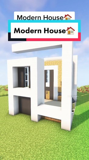 Modern House Tutorial,Ib:RainbowGamerPe #fyp #minecraft #minecrafttiktok #minecraftbuilding #viral