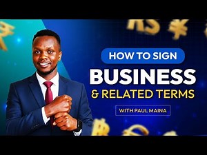 LEARN HOW TO SIGN BUSINESS AND RELATED TERMS IN KSL