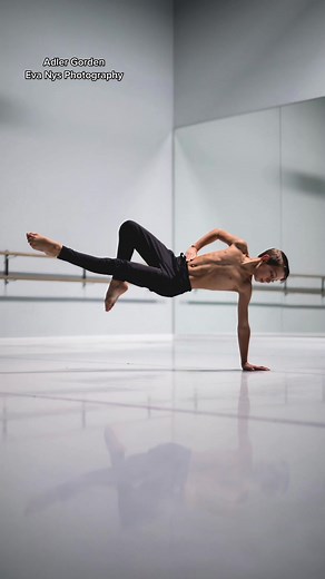Male Ballet Dancer Performing with Strength