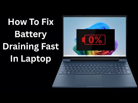 How To Fix Battery Draining Fast In Laptop✅