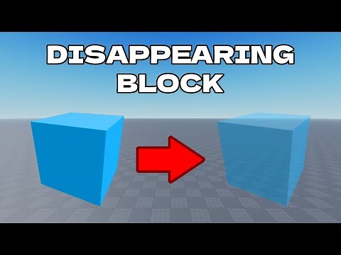 How to Make a Disappearing Block - Roblox Scripting Tutorial
