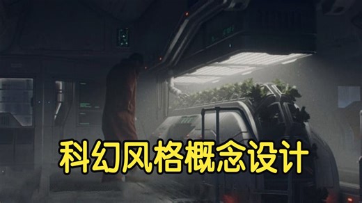 【国语】科幻风格室内概念设计场景开发教程-上