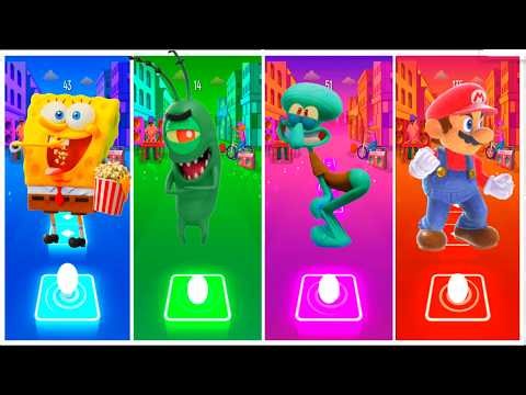 SpongeBob 🆚 Plankton 🆚 Squidward 🆚 The Super Mario Galaxy Movie Coffin Dance Song (COVER)