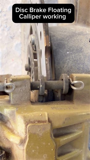 Disc brake floating calliper #automobile
