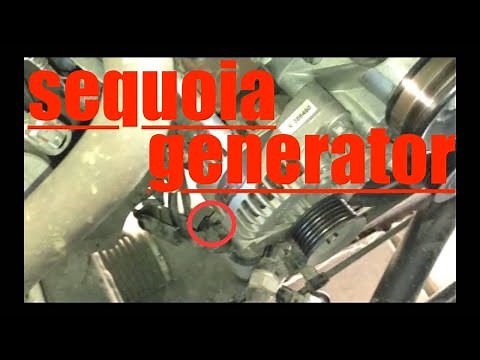DETAILED Alternator Generator Replacement Toyota Sequoia √ Fix it Angel