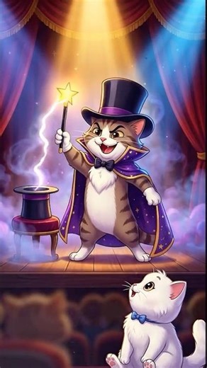 AI animation cat video | Magic Cat’s Biggest Trick… A Tiny Can #cat #funnycat #cutecat #ai